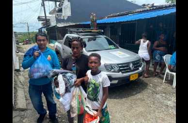Misión apoyo damnificados por el terremoto en Colombía